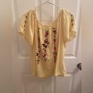 Off The Shoulder Floral Top